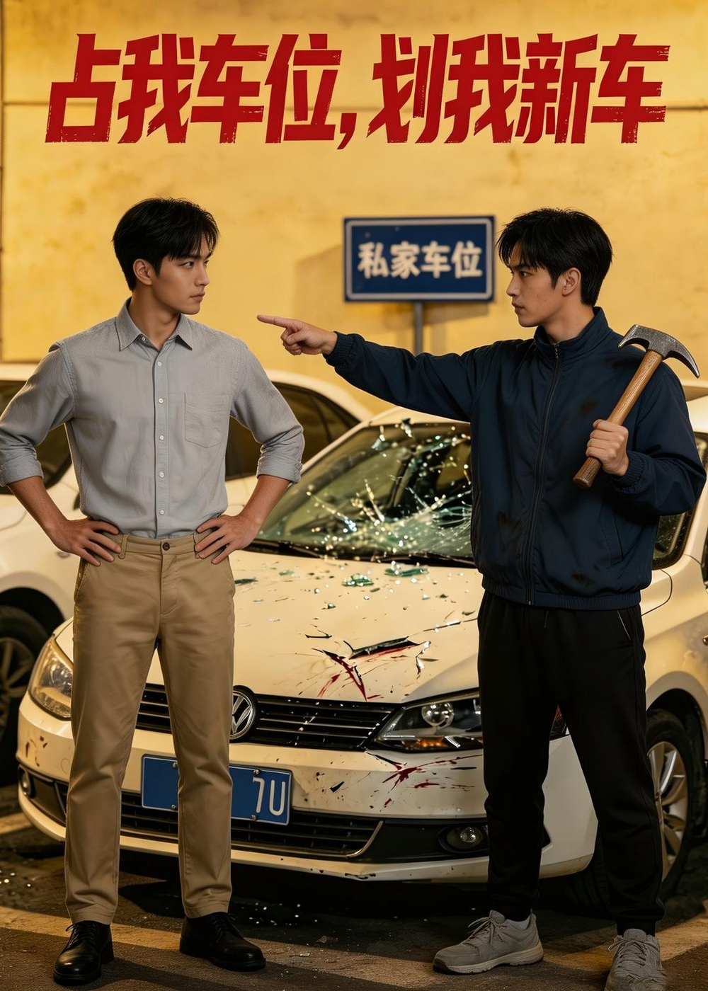 占我车位划我新车封面图